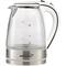 Brentwood 1.7L White Cordless Tempered Glass Electric Kettle